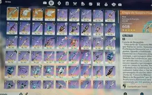 Conta AR 58 - 16 Personagem 5* e 4 Armas 5*