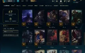 Unranked com 40 Champs e 7 Skins