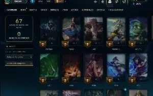 Unranked com 40 Champs e 7 Skins