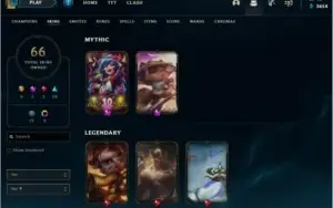 Conta LoL level 200, Platina 1