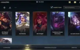 [BARATO] conta wild rift 11 skins
