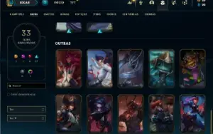 Conta Ferro 1 com 75 Champs e 33 Skins + 1 Prestigio