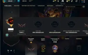 Conta Ferro 1 com 75 Champs e 33 Skins + 1 Prestigio