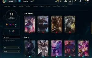 Conta Ferro 1 com 75 Champs e 33 Skins + 1 Prestigio