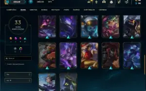 Conta Ferro 1 com 75 Champs e 33 Skins + 1 Prestigio