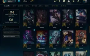 Conta Ferro 1 com 75 Champs e 33 Skins + 1 Prestigio