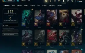 Conta bronze 3 com 82 Champs e 71 Skins