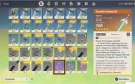GENSHIN IMPACT AR 43 COM 4x NAT5 (OLHAR DESCRIÇÃO)