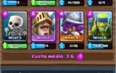 CONTA CLASH ROYALE LEVEL 6,ARENA 3