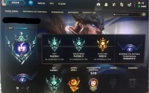 Conta Platina 4 - com 153 skins - quase todos os campeões