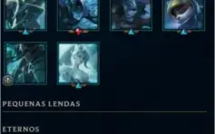 CONTA LOL OURO 4 DIVERSAS SKINS