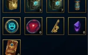 CONTA LOL OURO 4 DIVERSAS SKINS