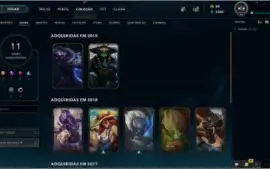 conta lol 11 skins ouro 4 lvl 94