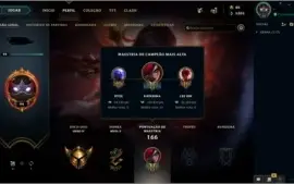 conta lol 11 skins ouro 4 lvl 94