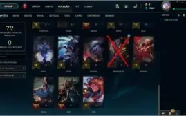 Conta de lol diamante season passada