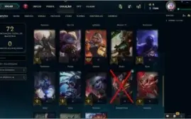 Conta de lol diamante season passada