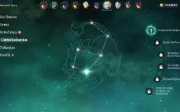 Conta genshin com raiden shogun, zhongli, ganyu, jean c2...