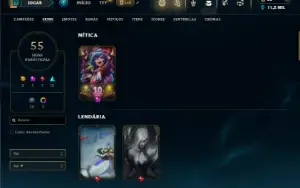Unranked com 85 Champs e 55 Skins ( TOP / JG )
