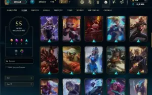 Unranked com 85 Champs e 55 Skins ( TOP / JG )