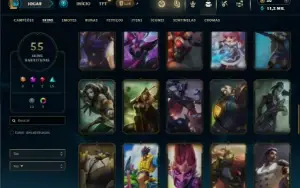 Unranked com 85 Champs e 55 Skins ( TOP / JG )