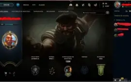 CONTA UNRANKED (EX OURO 4), COM 69 CAMPEÕES E 22 SKINS