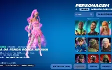 Conta fortnite com algumas Skins e Emotes ícones