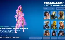 Conta fortnite com algumas Skins e Emotes ícones