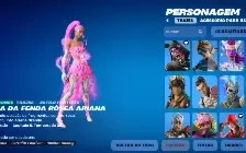 Conta fortnite com algumas Skins e Emotes ícones