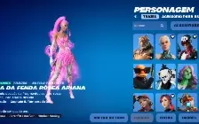 Conta fortnite com algumas Skins e Emotes ícones