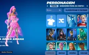 Conta fortnite com algumas Skins e Emotes ícones