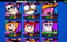 Conta Brawl stars 22k troféus , 52/58 brawlers antiga (2018)