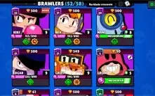 Conta Brawl stars 22k troféus , 52/58 brawlers antiga (2018)