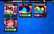 Conta Brawl stars 22k troféus , 52/58 brawlers antiga (2018)