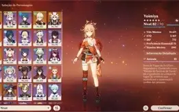 Conta Genshin AR56 - 7 Personagens 5* 45K Gemas e 37 Desejos