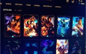 Conta com 67  skins e  118 icones