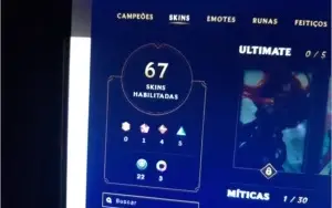 Conta com 67  skins e  118 icones