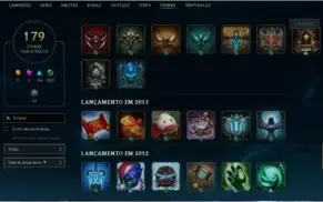 CONTA D5 COM TODOS CHAMPION,SKIN E ICONES SEASON 2, 3