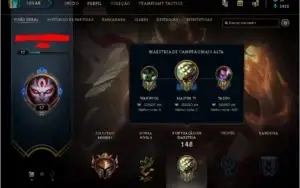 CONTA DE LOL B1, 11 skins, 1 LENDÁRIA, 5 ÉPICAS