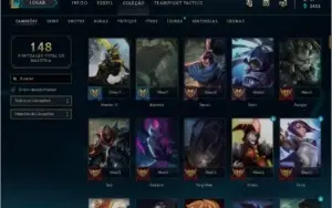 CONTA DE LOL B1, 11 skins, 1 LENDÁRIA, 5 ÉPICAS