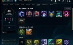 Conta ouro 2 com 34 Champs e 13 Skins