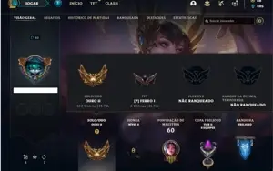 Conta ouro 2 com 34 Champs e 13 Skins