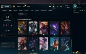 Conta Platina 3 com Emote Mestre 154 Campeões