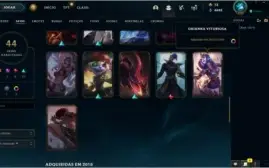 Conta Platina 3 com Emote Mestre 154 Campeões