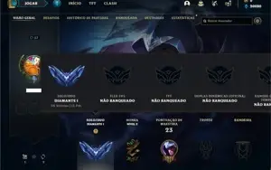Conta Diamante 1 com 25 Champs e 1 Skin