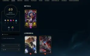 Conta League of Legends Full Acesso - 145 Champs e 49 Skins