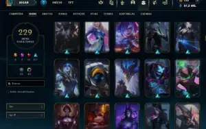 Mestre com TODOS os champs e 229 Skins + 6 Vitoriosas