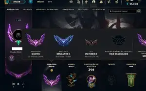 Mestre com TODOS os champs e 229 Skins + 6 Vitoriosas