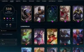 Conta de lol Gold 3 Solo Duo / Silver 3 Flex - 308 Skins.