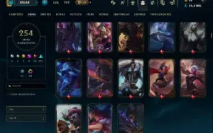 Bronze 2 com 150 Champs e 254 Skins +5 Prestigios