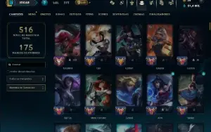 Bronze 2 com 150 Champs e 254 Skins +5 Prestigios